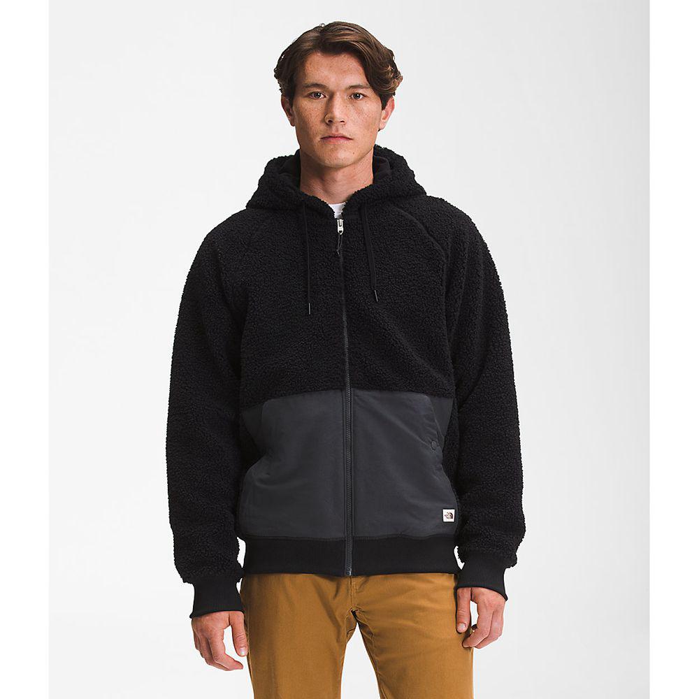 The North Face Ridge Ανδρικα Fleece Full Zip - Μαυρα (KAOB54671)